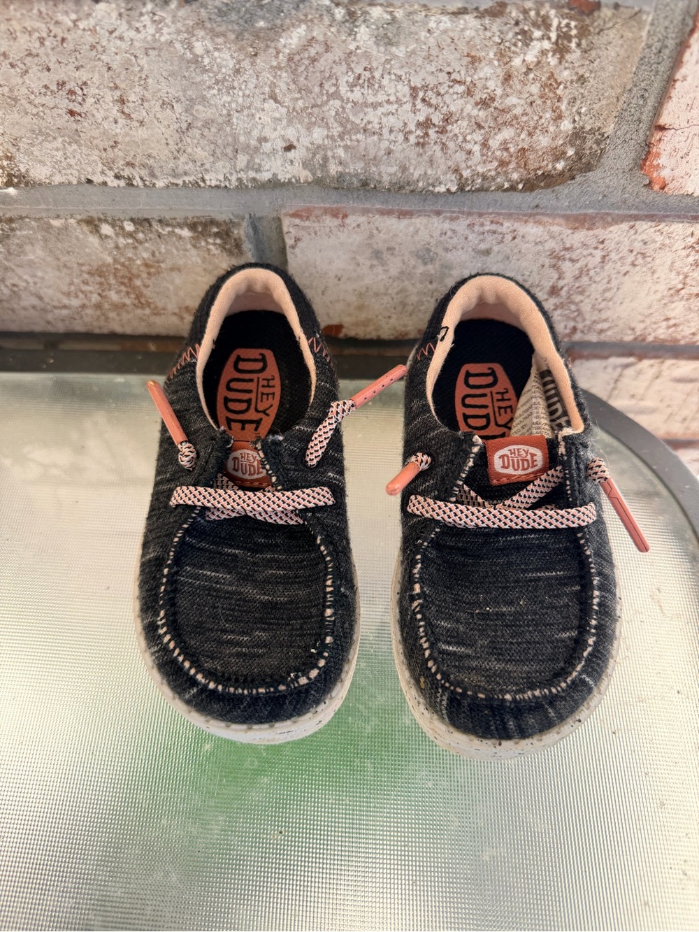 Hey Dude Toddler Black & Pink Casual Slip-On Shoes